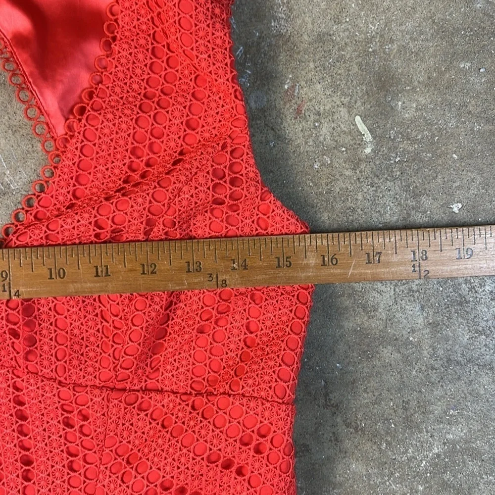 Bardot Vibrant Red Mini Dress Size: 8